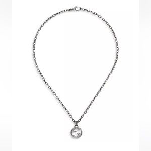 Gucci Sterling Silver Interlocking G pendant necklace